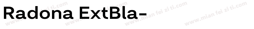 Radona ExtBla字体转换